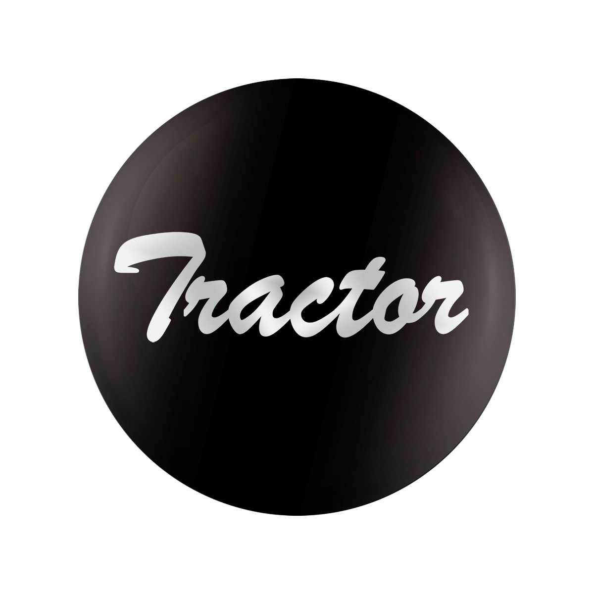 "Tractor" Glossy Air Valve Knob Candy Color Sticker -Glossy Black - Thumbnail 4