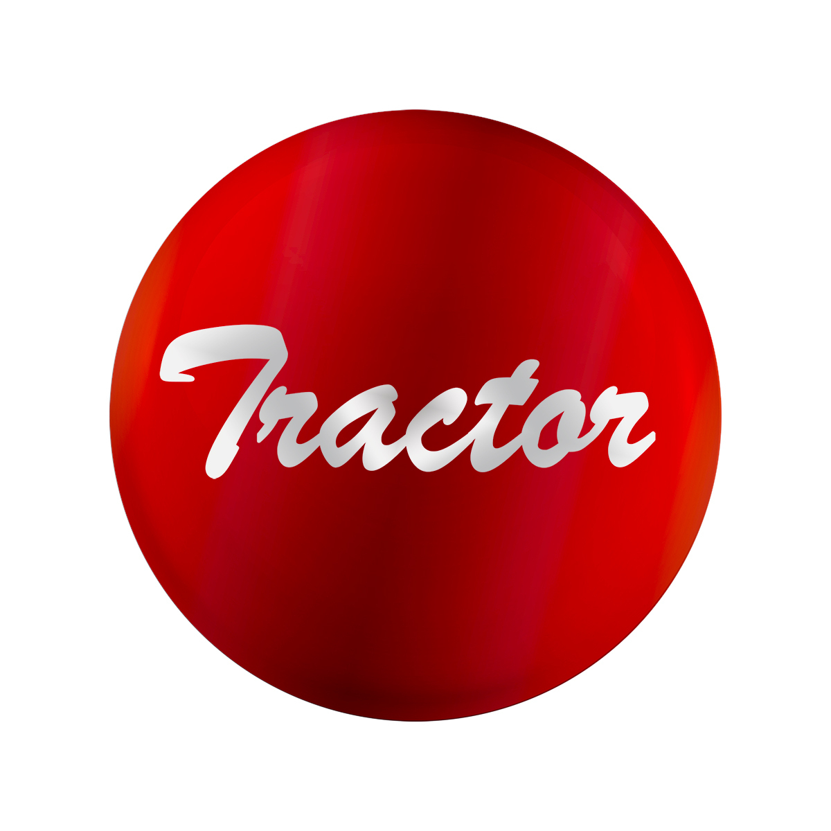 "Tractor" Glossy Air Valve Knob Candy Color Sticker -Candy Red - Thumbnail 4