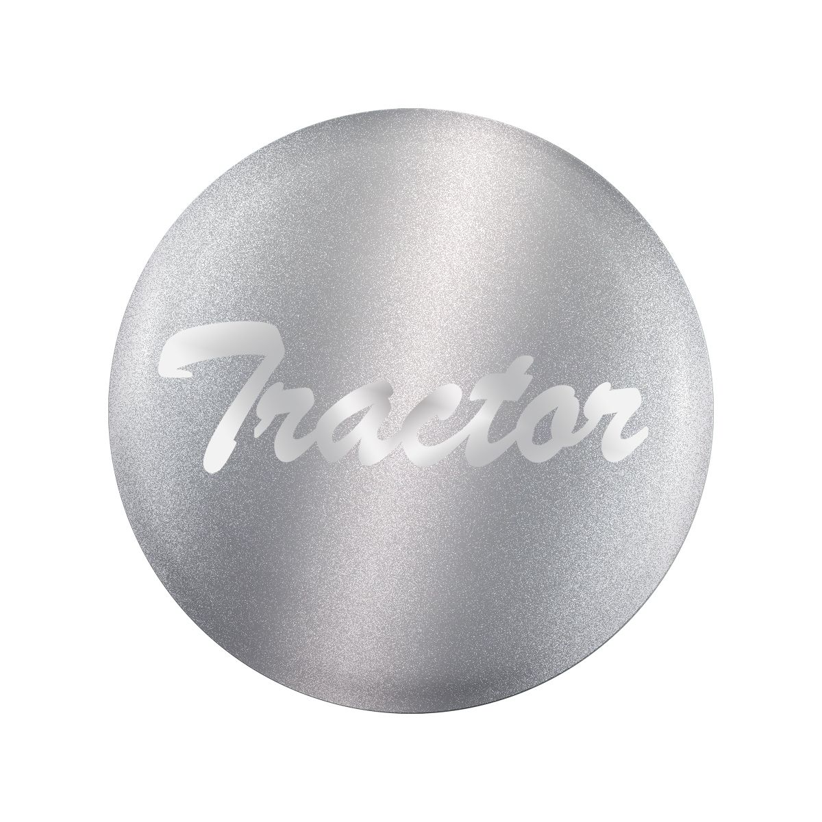 "Tractor" Glossy Air Valve Knob Candy Color Sticker -Liquid Silver