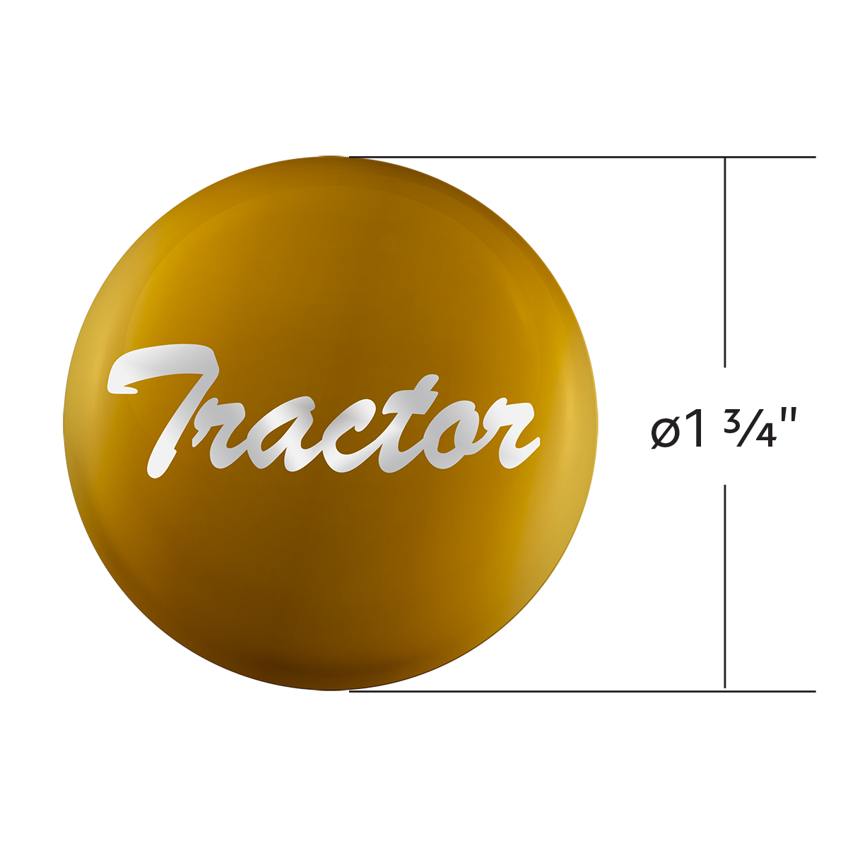 "Tractor" Glossy Air Valve Knob Candy Color Sticker-Pearl White - Thumbnail 3