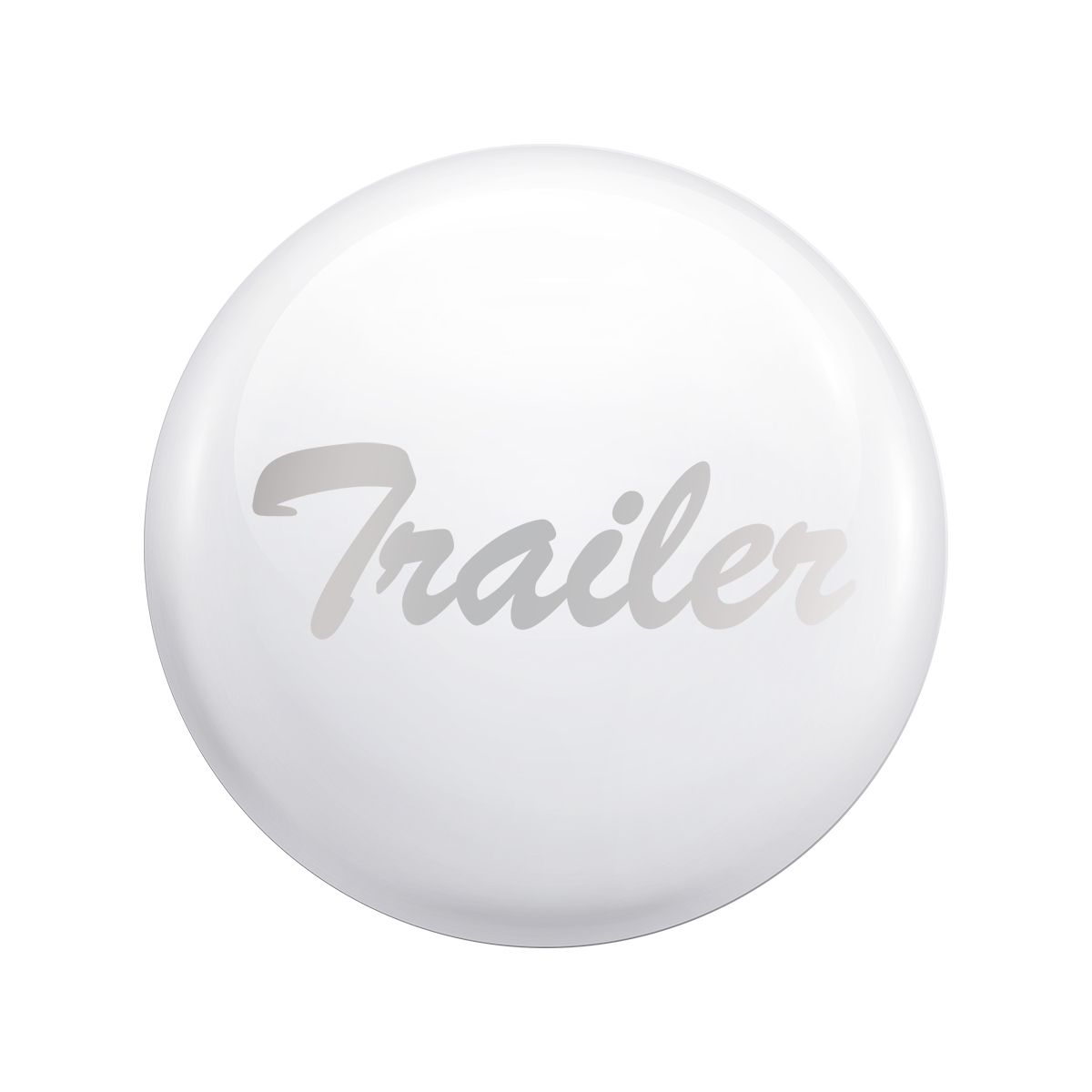 "Trailer" Glossy Air Valve Knob Candy Color Sticker - Pearl White