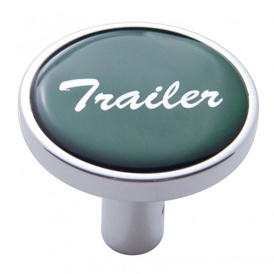 "Trailer" Long Air Valve Knob - Green Glossy Sticker