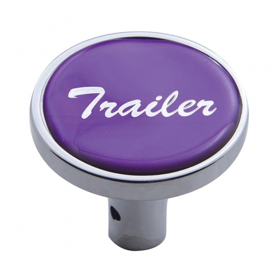 "Trailer" Long Air Valve Knob - Purple Glossy Sticker