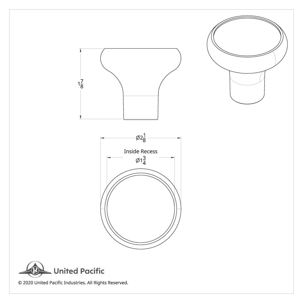 "Tractor" Deluxe Air Valve Knob - Black Glossy Sticker - Thumbnail 2