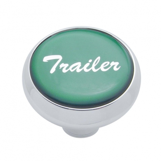 "Trailer" Deluxe Air Valve Knob - Green Glossy Sticker