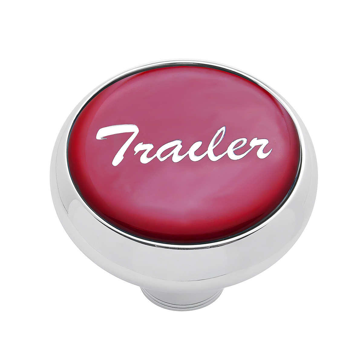 "Trailer" Deluxe Air Valve Knob - Red Glossy Sticker - Thumbnail 3