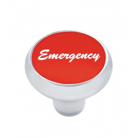 "Emergency" Deluxe Air Valve Knob - Red Aluminum Sticker