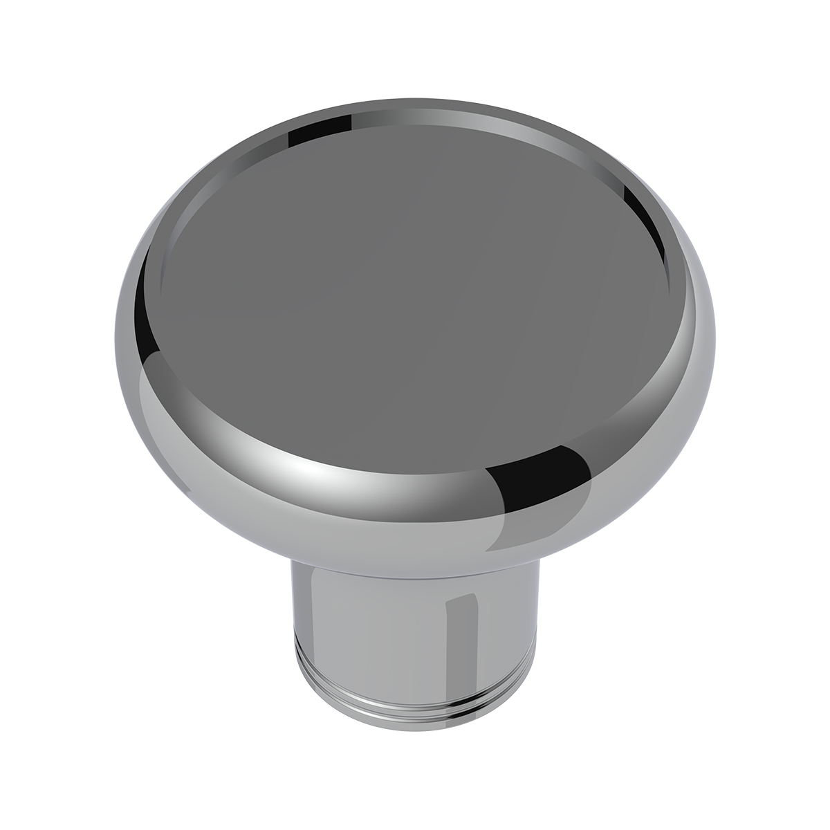 1/2"-13 Thread-On Aluminum Round Shift Knob - Chrome - Thumbnail 2
