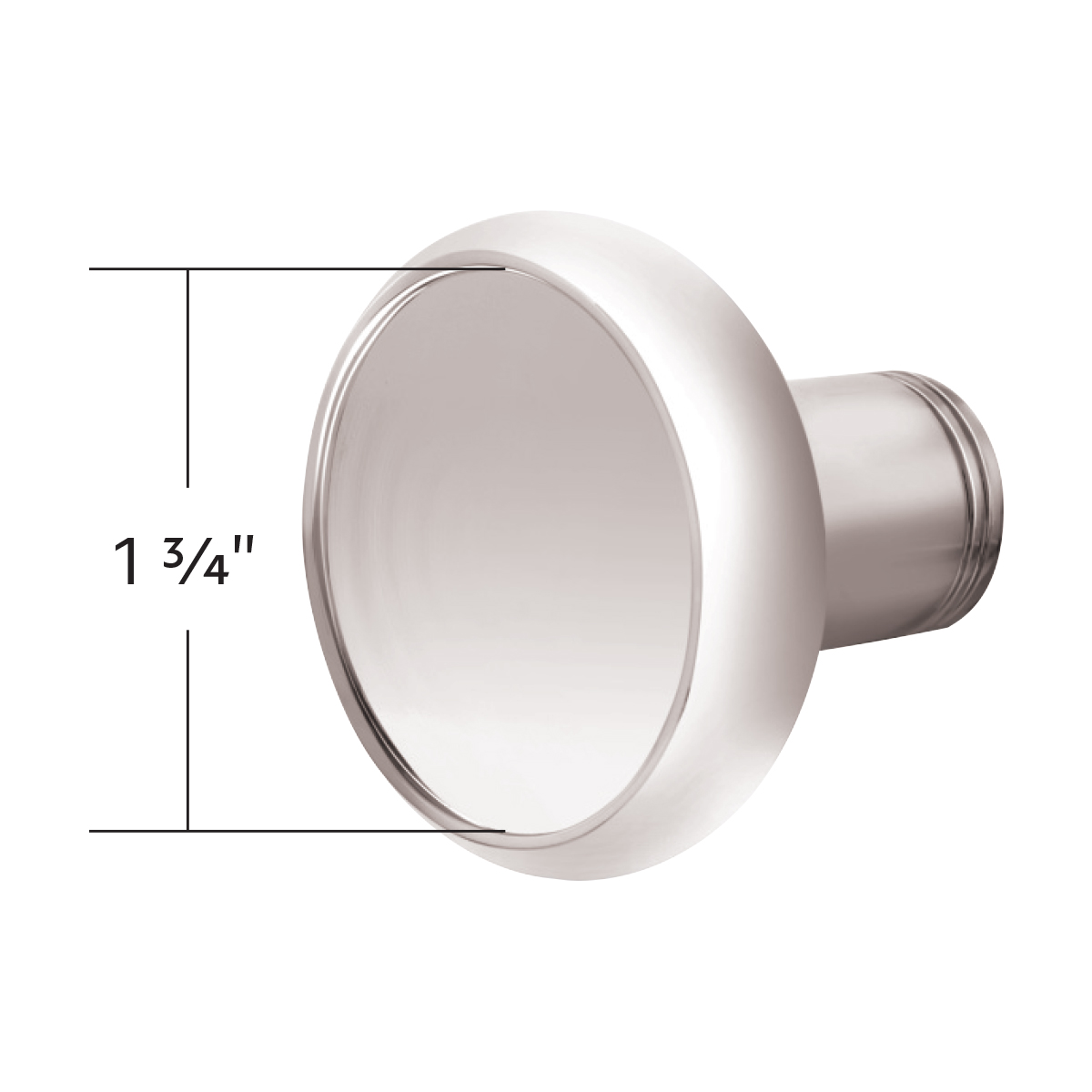 1/2"-13 Thread-On Aluminum Round Shift Knob - Chrome - Thumbnail 5
