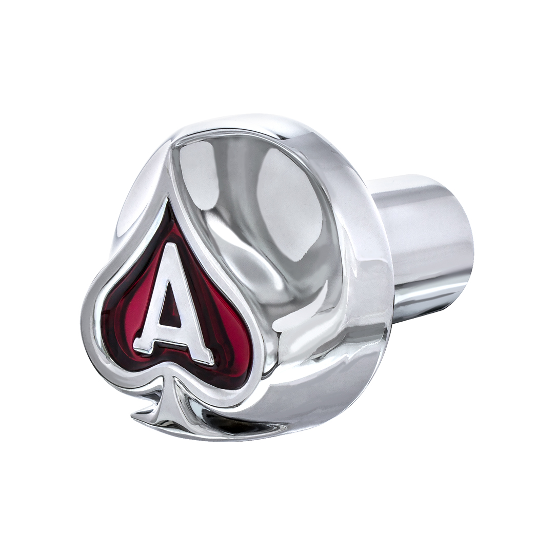 1/2"-13 Thread-On Ace of Spades Shift Knob - Chrome - Thumbnail 3