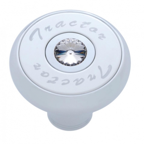 "Tractor" Deluxe Air Valve Knob - Clear Crystal