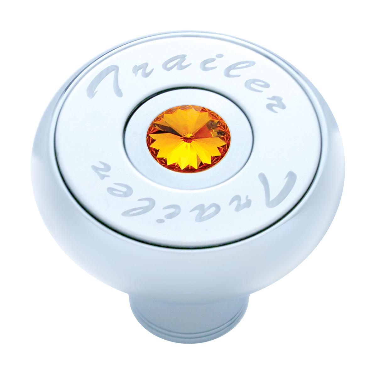 "Trailer" Deluxe Air Valve Knob - Amber Crystal - Thumbnail 2