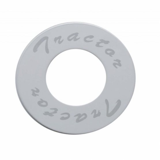 "Tractor" Stainless Deluxe Air Valve Knob Plaque Only