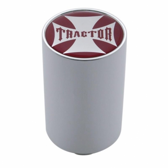 "Tractor" 3" Air Valve Knob - Red Maltese Cross Sticker