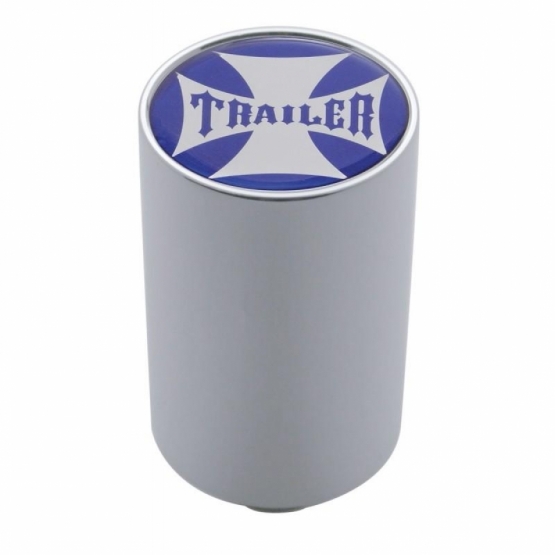 "Trailer" 3" Air Valve Knob - Blue Maltese Cross Sticker