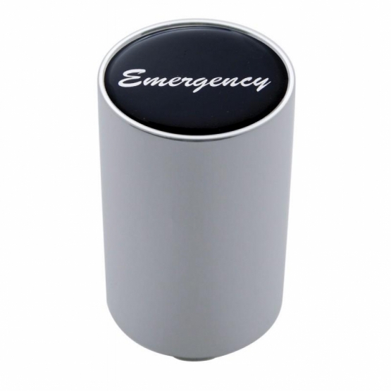 "Emergency" 3" Air Valve Knob - Black Glossy Sticker
