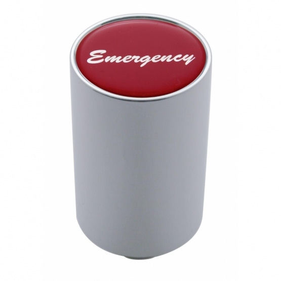 "Emergency" 3" Air Valve Knob - Red Glossy Sticker