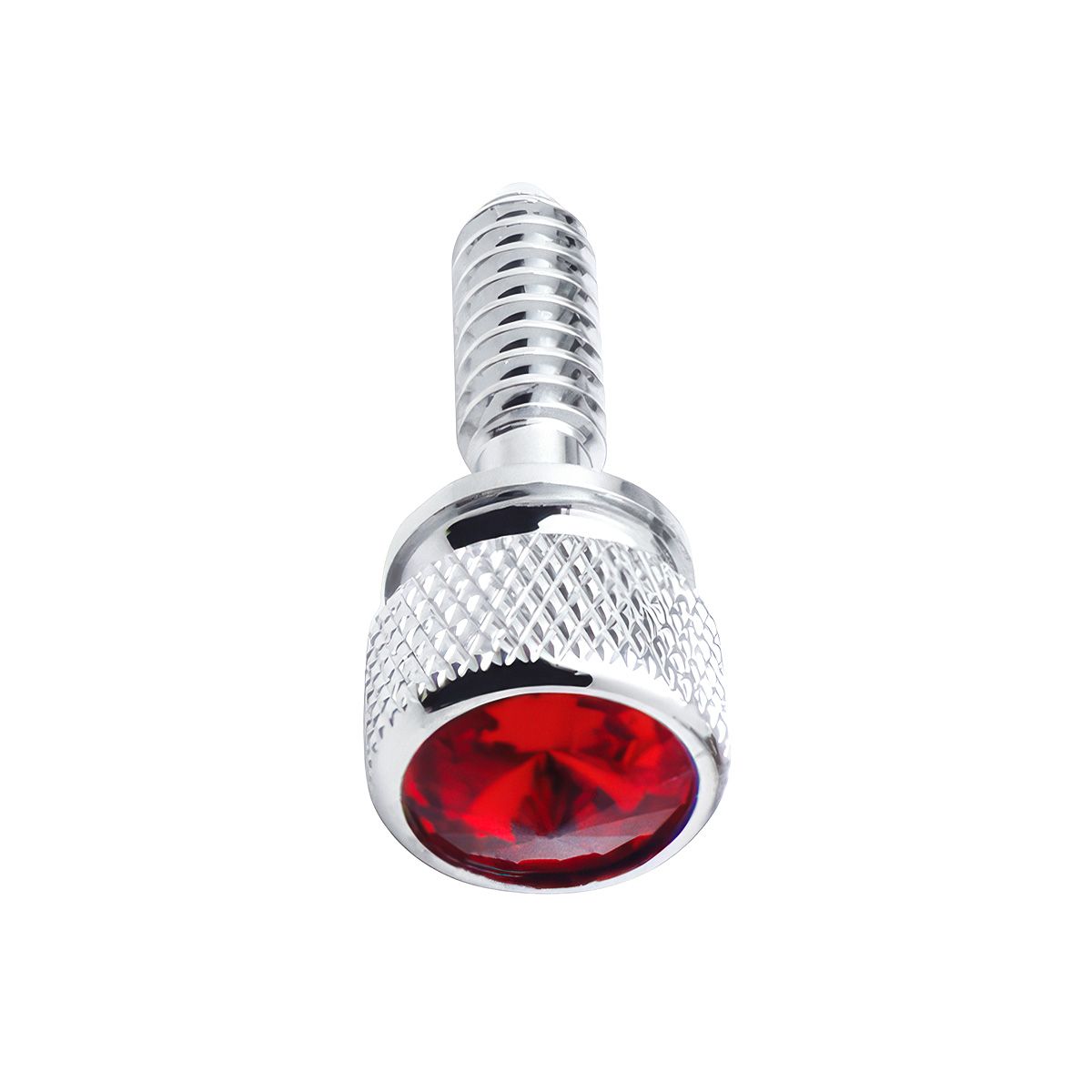 1/4"-20 Knurled Head Dash Screw For Peterbilt - Red Crystal (14-Pack)