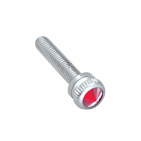 Dash Screw For 2002 Kenworth -  Red Crystal (Bulk)