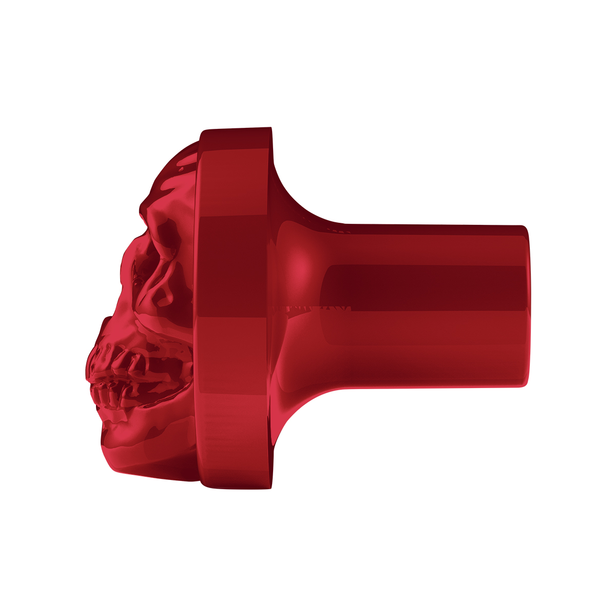 Skull Air Valve Knob - Candy Red - Thumbnail 3
