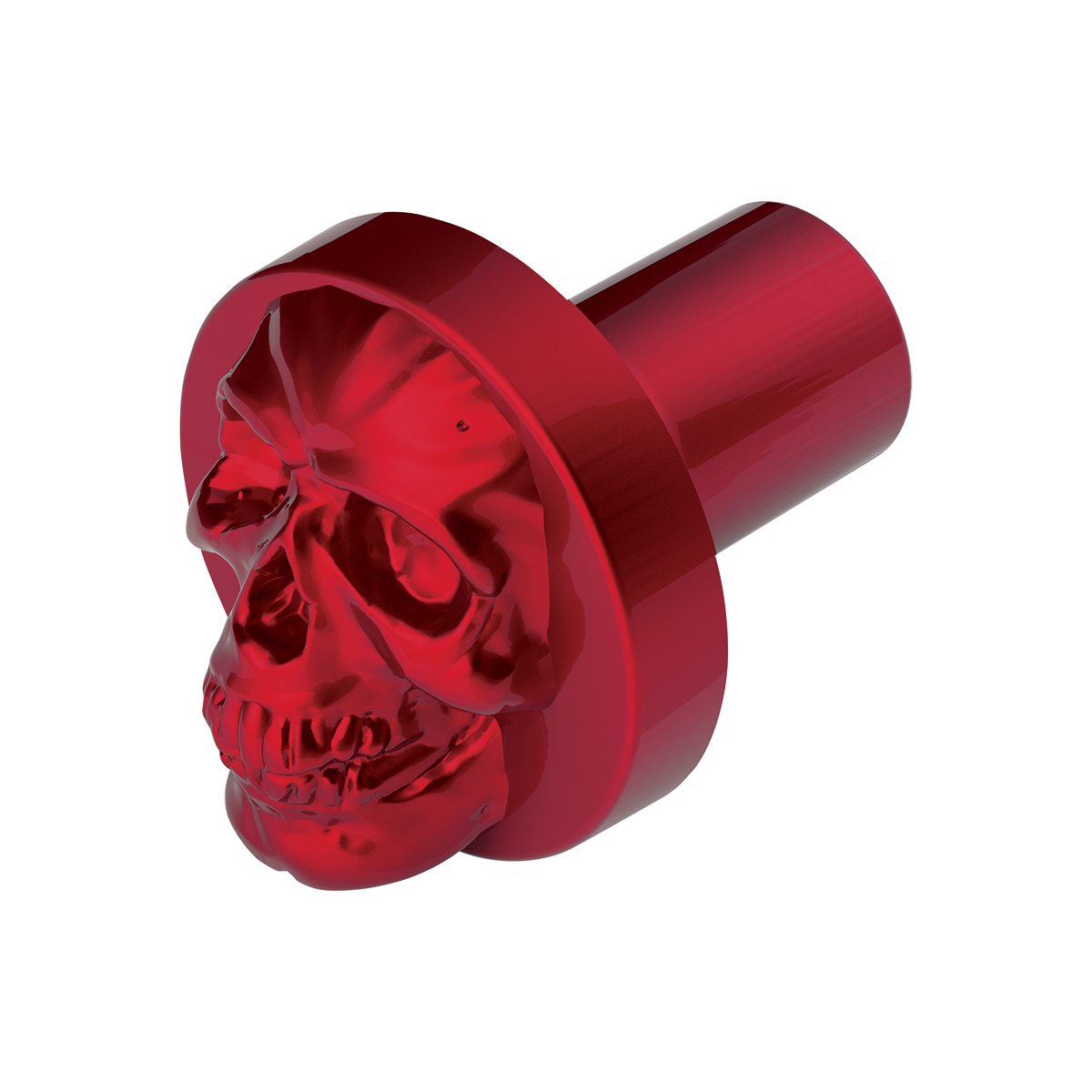 Skull Air Valve Knob - Candy Red - Thumbnail 7