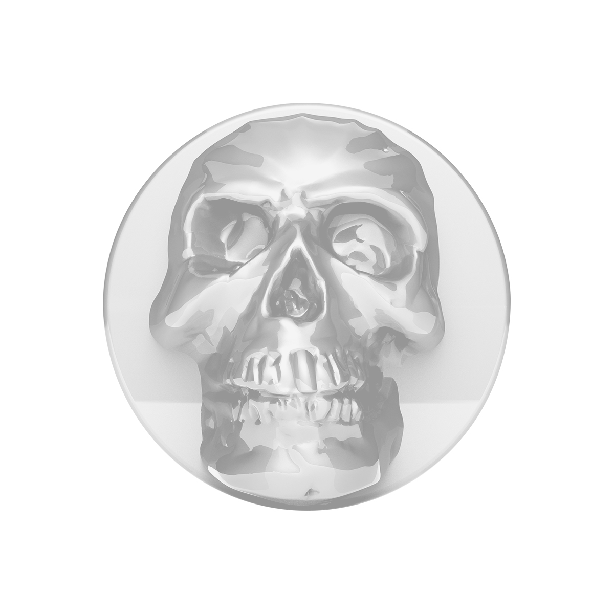 Skull Air Valve Knob - Pearl White - Thumbnail 2