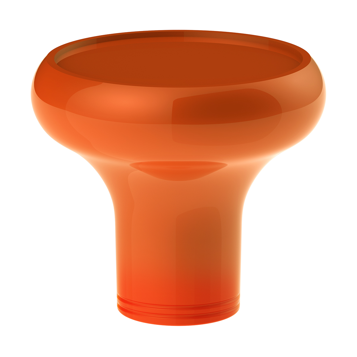 Deluxe Aluminum Screw-On Air Valve Knob With Multi-Color Glossy Trailer Sticker - Cadmium Orange - Thumbnail 2