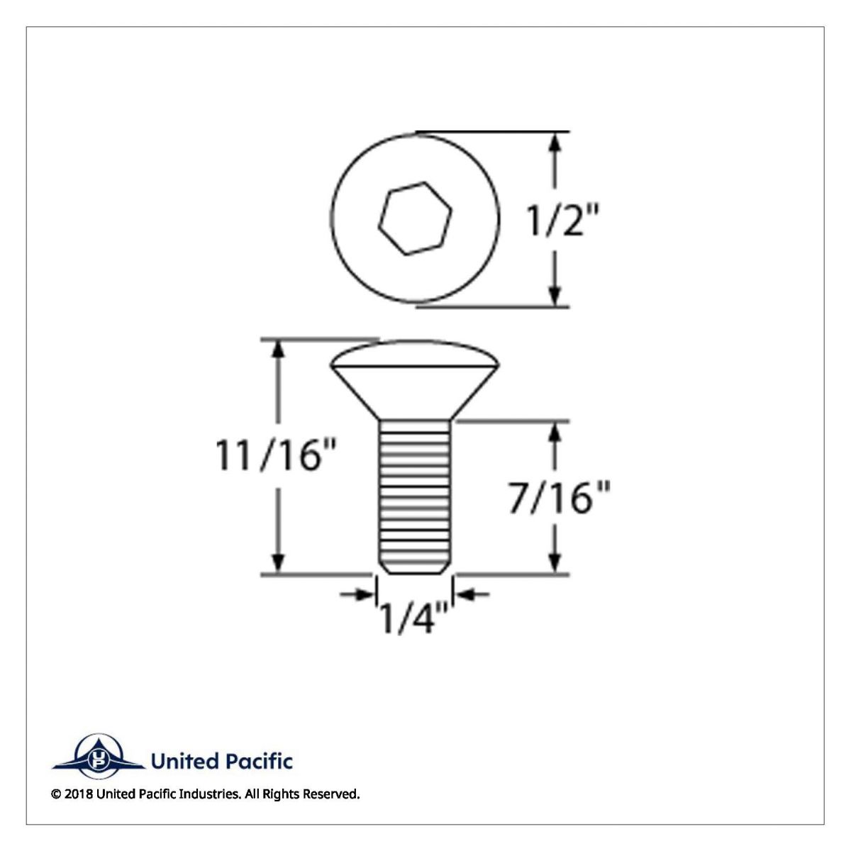 Chrome Window Crank Screw - Thumbnail 5