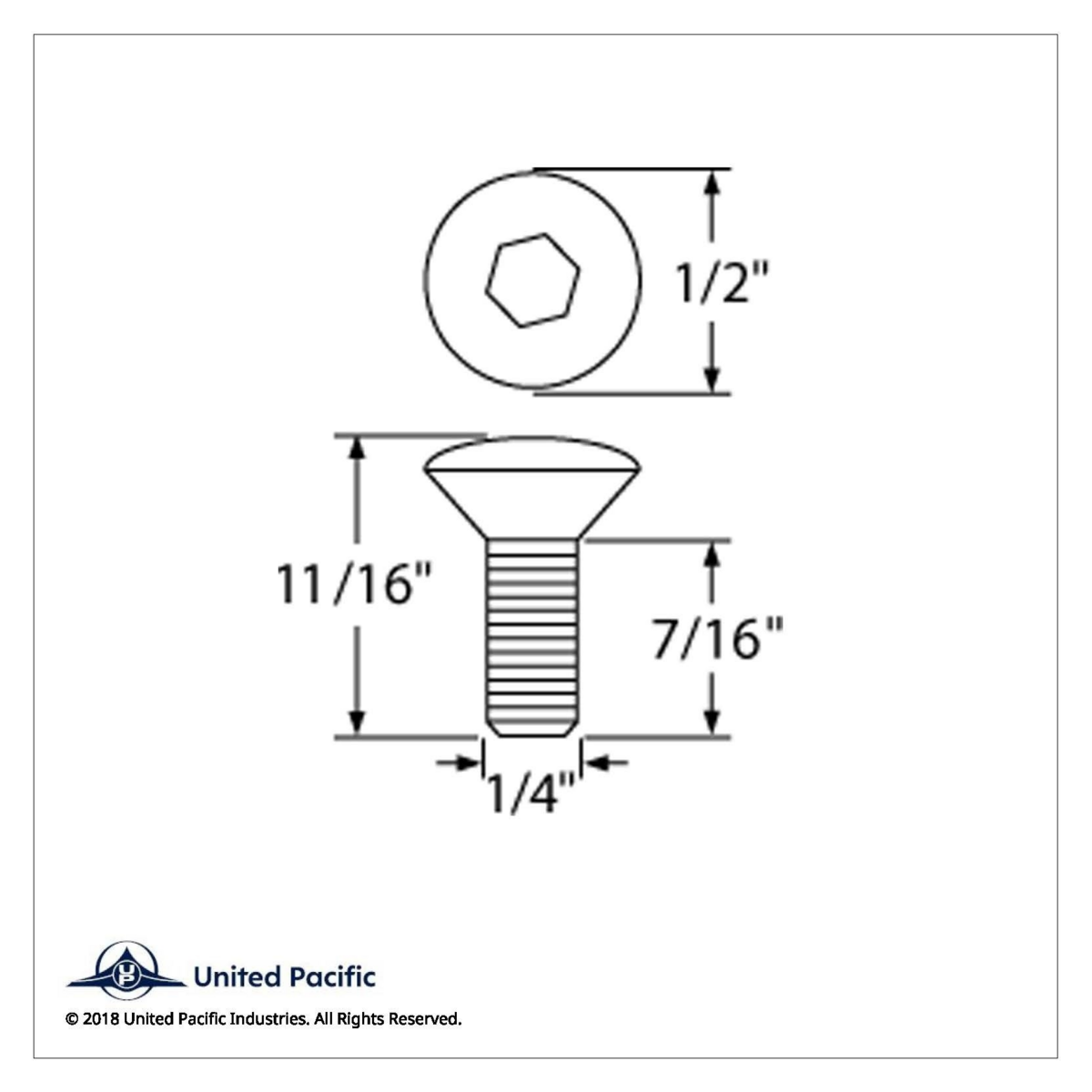 Chrome Window Crank Screw - Thumbnail 6