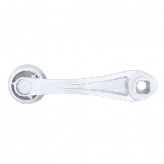 Chrome Die-Cast Window Crank With 16-Spline 7/16” OD Adapter - Indented - Thumbnail 3
