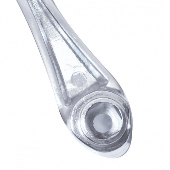 Chrome Die-Cast Window Crank With 3/8” Square Adapter - Clear Crystal - Thumbnail 2