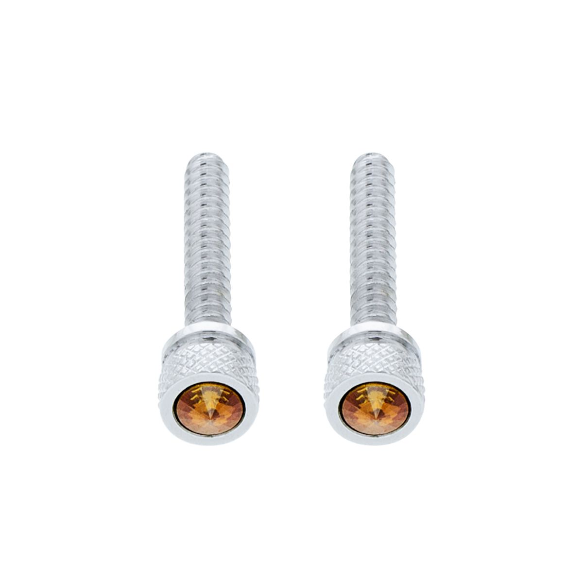 Chrome Long Dash Screw With Copper Crystal For Freightliner (2-Pack)