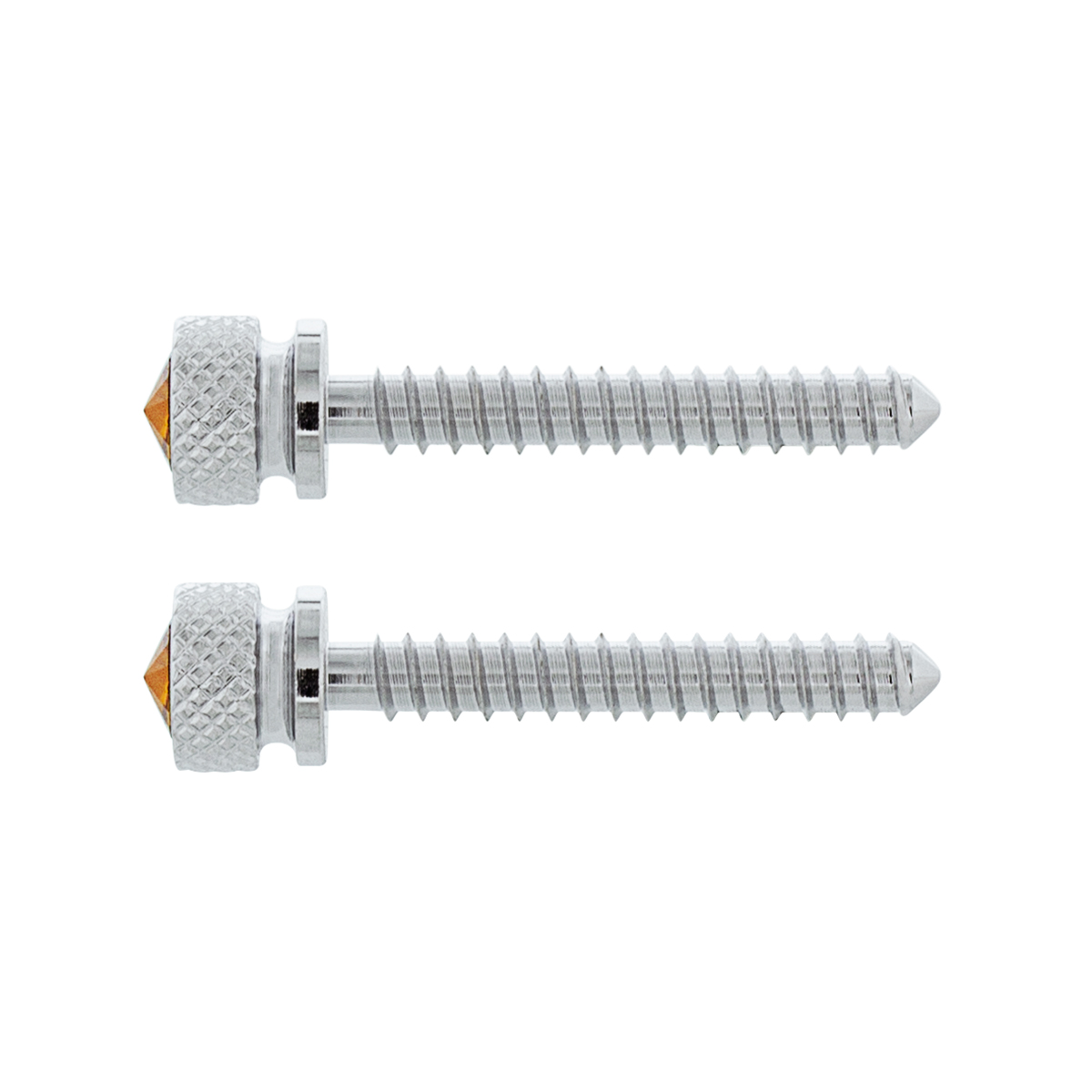 Chrome Long Dash Screw With Copper Crystal For Freightliner (2-Pack) - Thumbnail 3