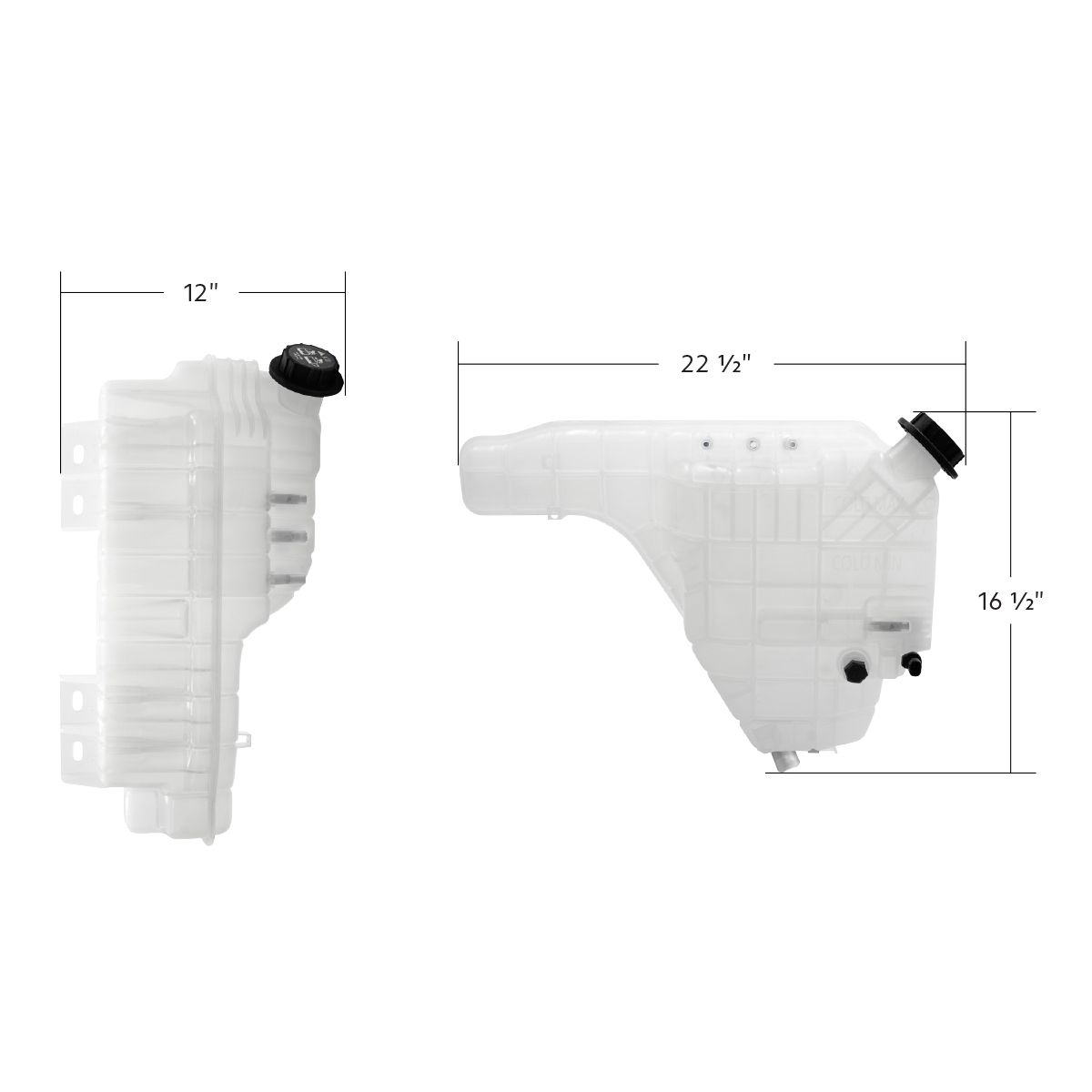 Pressurized Coolant Reservoir & Coolant Level Sensor For 2011-2015 International Prostar