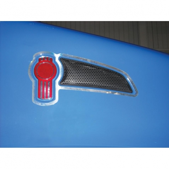 Stainless 2008+ Kenworth T660/T370 Air Intake Logo Trim - Thumbnail 2