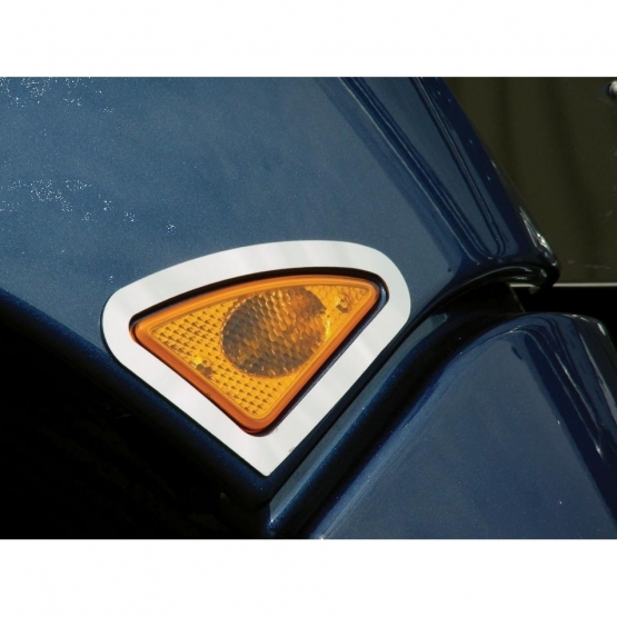 Stainless 2007-2017 Kenworth T660 Fender Light Trim - Thumbnail 2