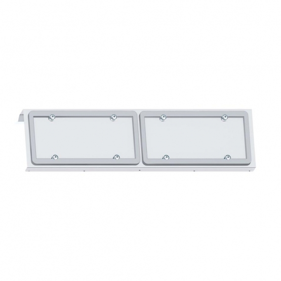 Stainless 2 License Plate Holder For 2003+ Volvo VN