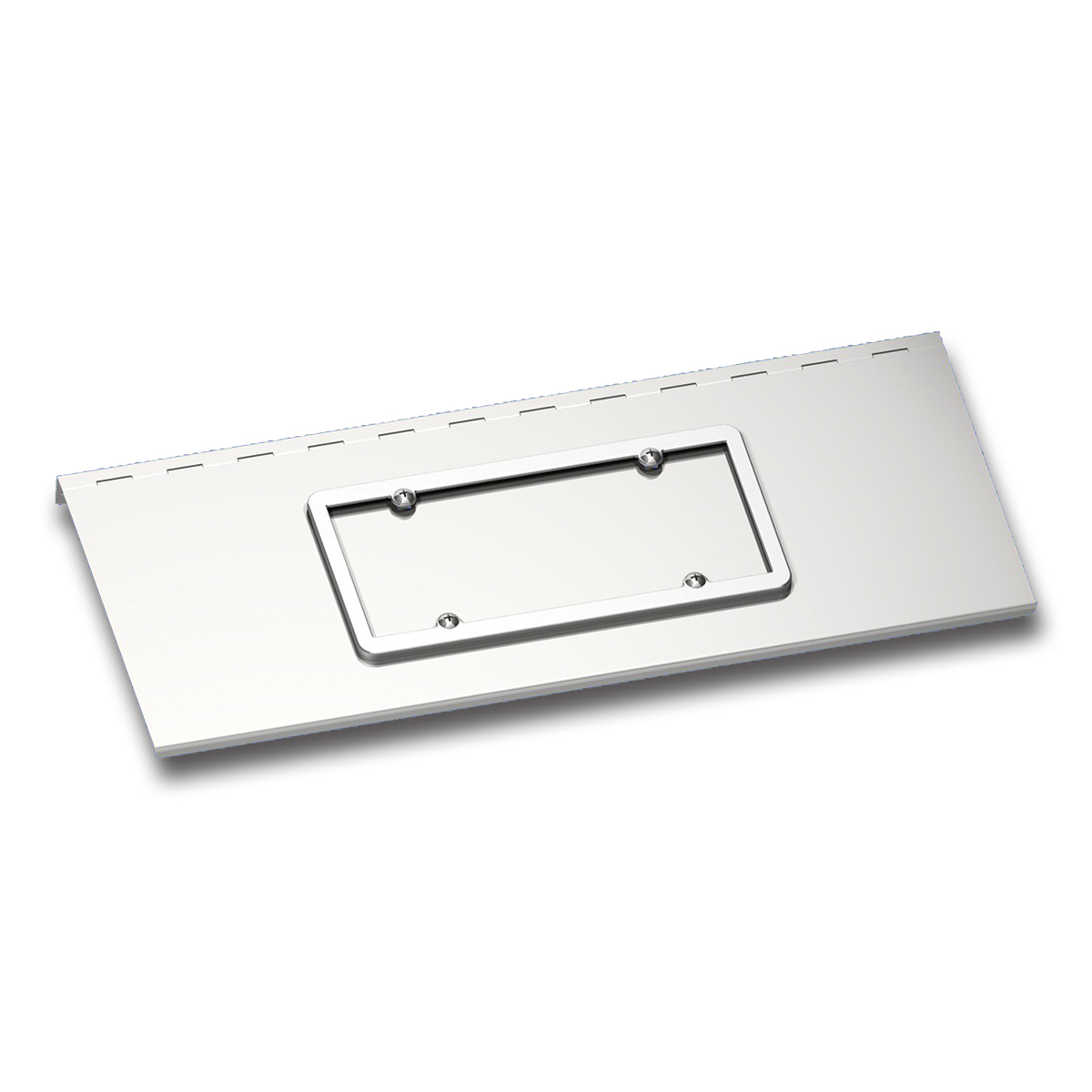 Stainless Single License Plate/Swing Plate For Kenworth W900 With Texas Style Bumper - Thumbnail 3