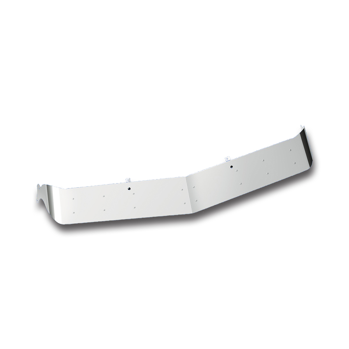 9.5" Stainless OEM Style Sunvisor For Mack CH/CX/ Granite/Vision Without Roof Fairing - Thumbnail 4
