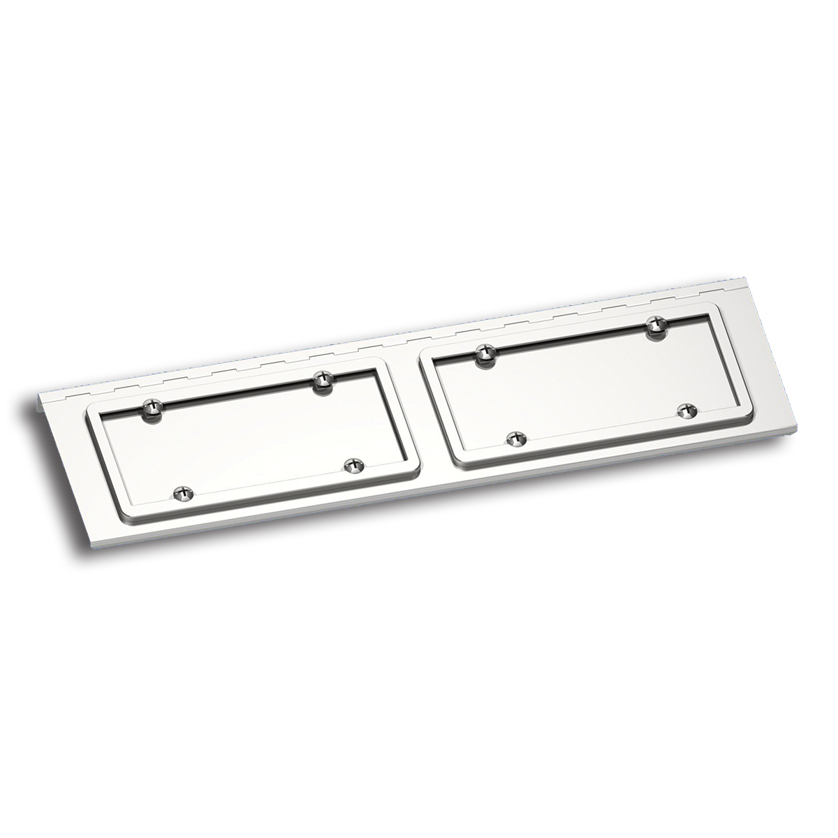 Stainless Dual License Plate / Swing Plate For All Peterbilt Models - Thumbnail 4