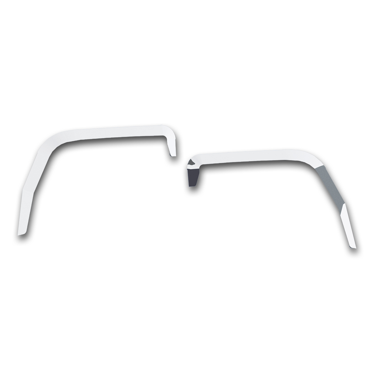 Stainless Door Window Vent Visor For Peterbilt 567/579 & Kenworth T680/T880 (Pair) - Thumbnail 3