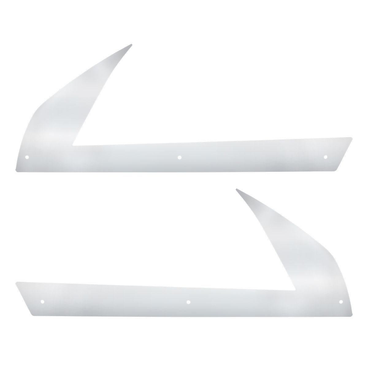 430 SS Below Headlight Fender Guards For 2018-2024 Freightliner Cascadia (Pair)