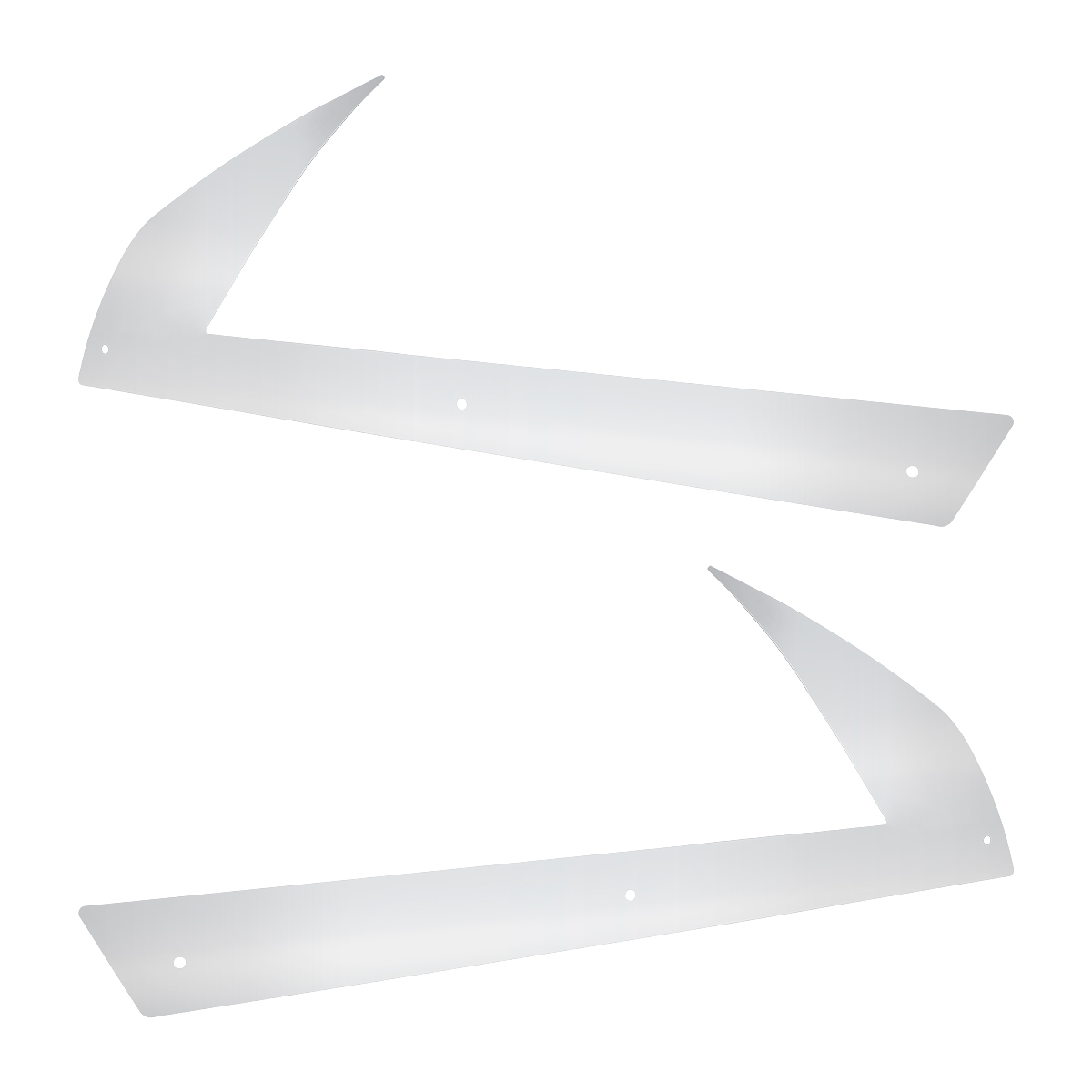 430 SS Below Headlight Fender Guards For 2018-2024 Freightliner Cascadia (Pair) - Thumbnail 2