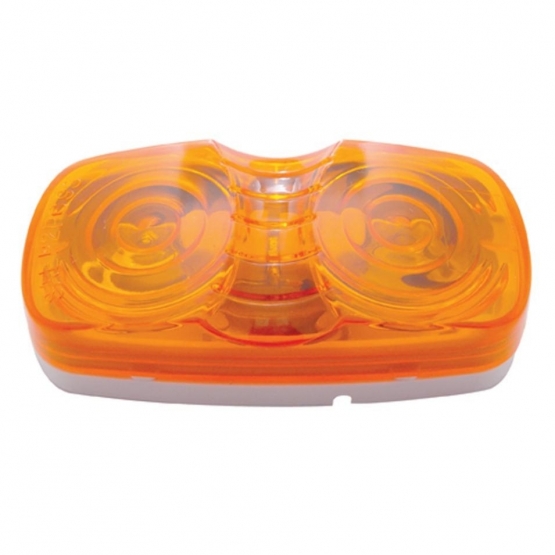 Tiger Eye Light (Clearance/Marker) With White Base - Amber Lens