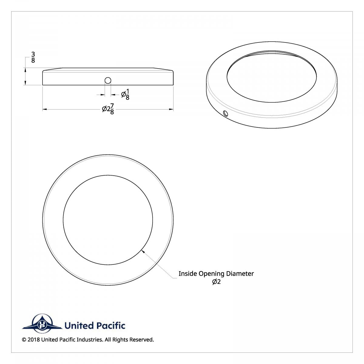 2" Stainless Light Bezel - Thumbnail 2