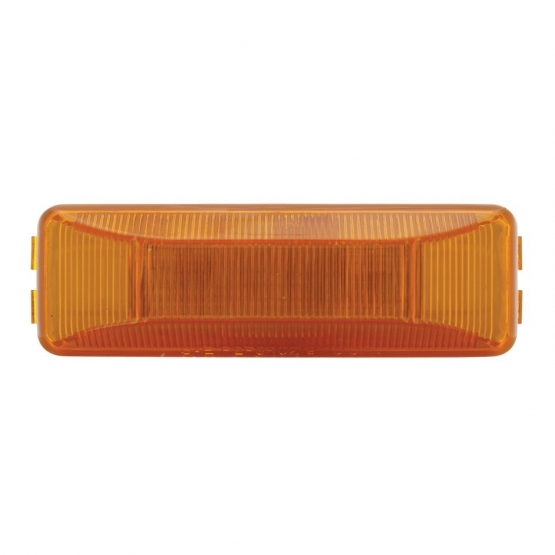 Dual Bulbs Rectangular Light (Clearance/Marker) - Amber Lens - Thumbnail 2