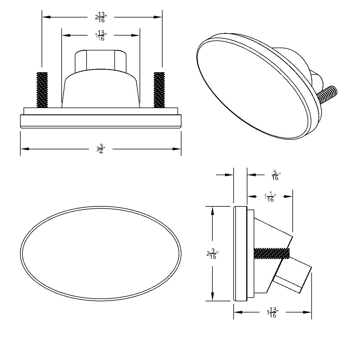 4 LED Fender Turn Signal Light For Freightliner M2-Amber LED/Clear Lens - Thumbnail 11