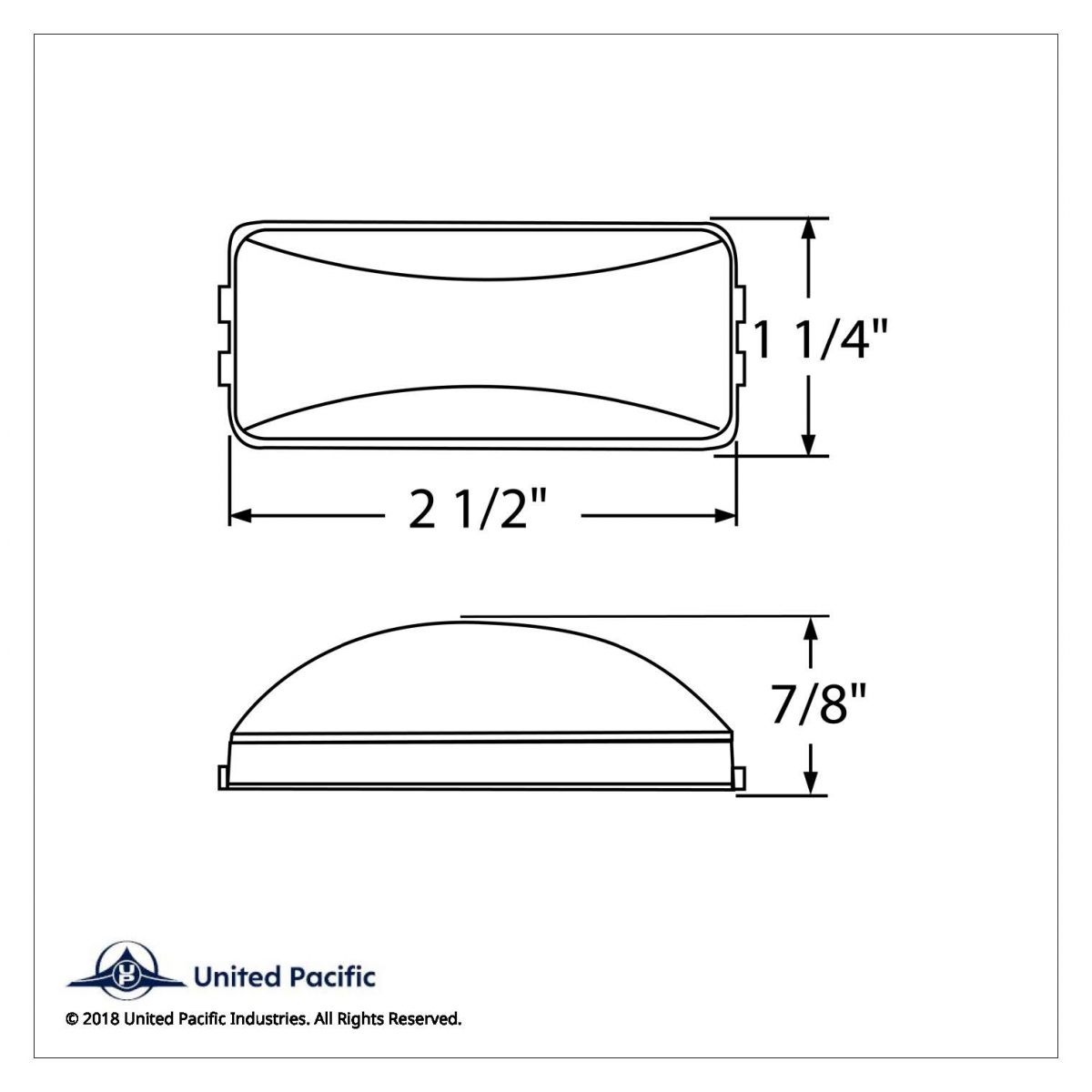 Rectangular Utility Light (Clearance/Marker) - Clear - Thumbnail 5