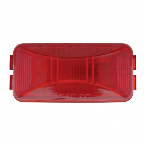 Rectangular Light Kit (Clearance/Marker) With Black Bracket - Red Lens (Bulk) - Thumbnail 2