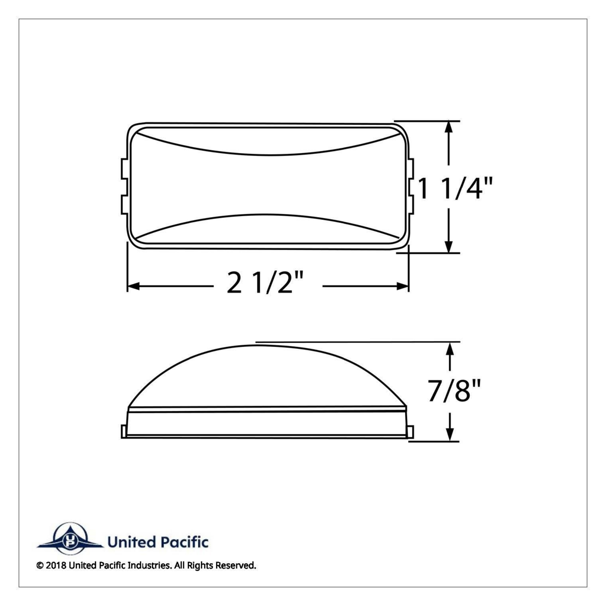 Rectangular Light Kit (Clearance/Marker) With Black Bracket - Red Lens (Bulk) - Thumbnail 5